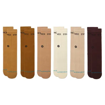 Nogavice STANCE ORIGIN 6 PACK CRM L CREW MED