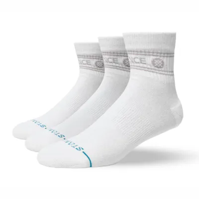 Nogavice STANCE VITAL 3 PACK WHT L QUARTER MED