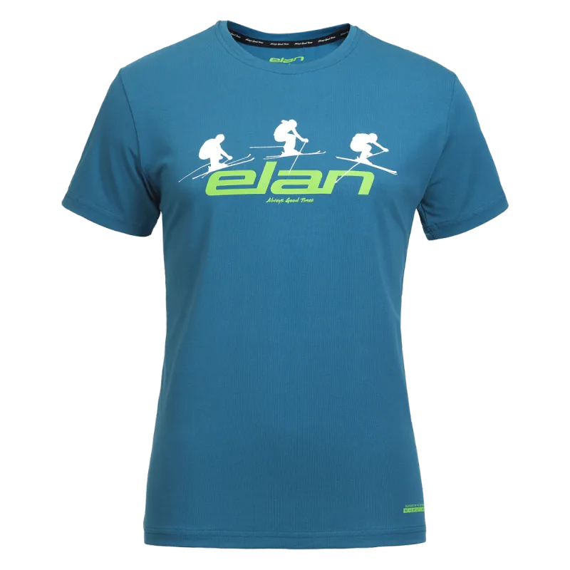 Moška športna majica ELAN T-SHIRT ACE modre barve s kratkimi rokavi je vrhunski kos oblačila, ki združuje udobje, slog in funkcionalnost. Ta majica je popolna izbira za vse ljubitelje športa in aktivnega življenjskega sloga.