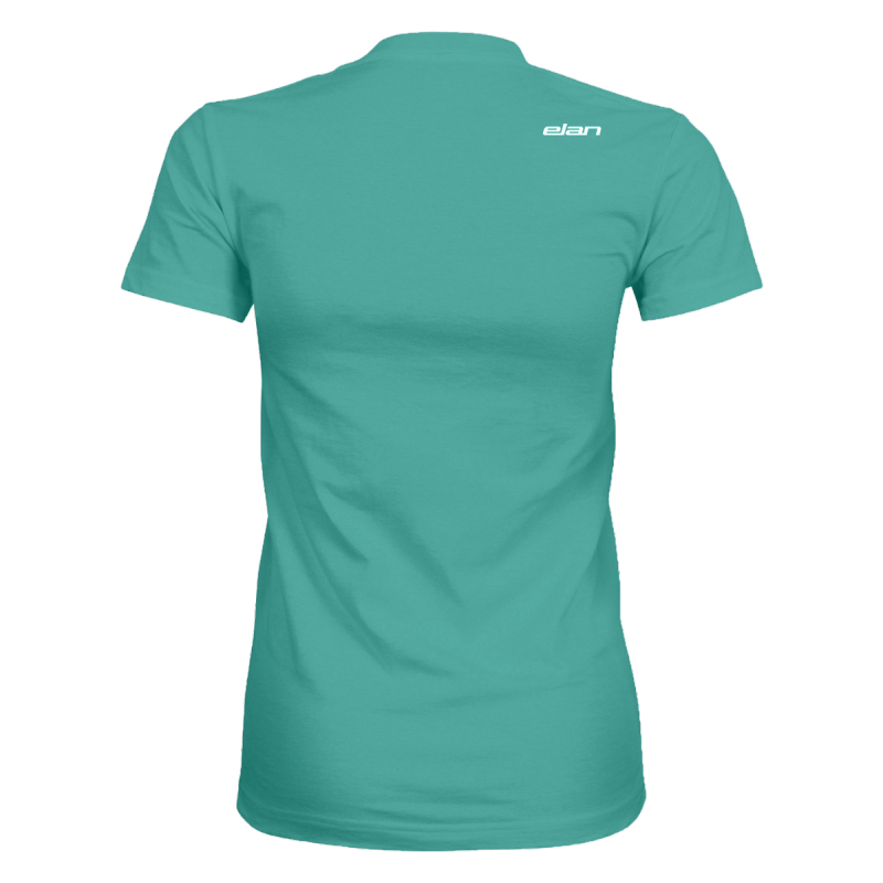 Ženska majica ELAN T-SHIRT LADY MINT v osvežujoči mint barvi s 3D logotipom ELAN, ki se elegantno razteza čez prsi, ter kratkimi rokavi, je izjemno privlačen kos oblačila, ki združuje trendovski dizajn, udobje in športni šarm.