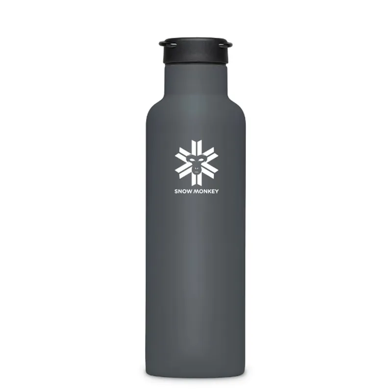 Termo steklenica SnowMonkey Mover v barvi Granite s prostornino 0,7 litra, vakuumsko izolacijo in priročnim držalom.