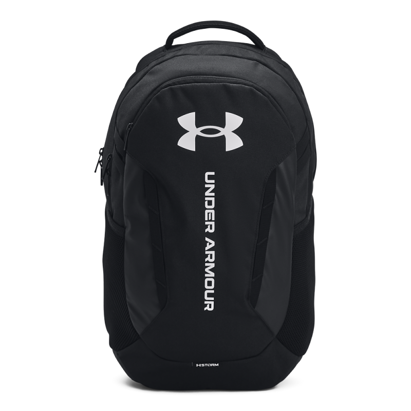 Odkrijte Under Armour Hustle 6.0 nahrbtnik, idealen za aktivne posameznike. Opremljen s tehnologijo UA Storm, ta nahrbtnik odbija vodo in nudi zaščito. Ima mehak predel za prenosni računalnik, varen žep z zadrgo in stranski žep za bidon.