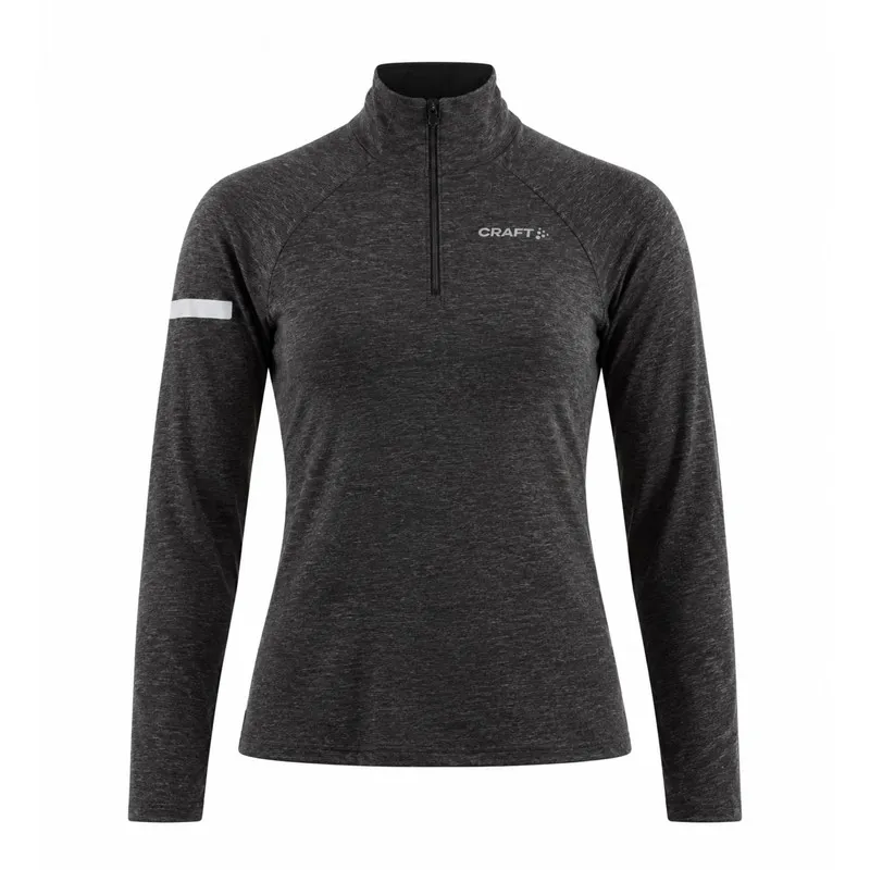 CRAFT ADV WOOL LS TEE W BLACK/MELANGE XS