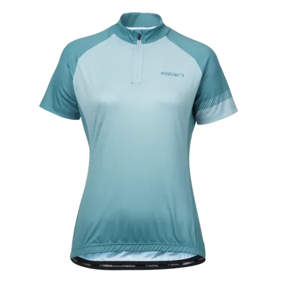 Ženski kolesarski dres JERSEY ELAN BIKE V1 BLUE W