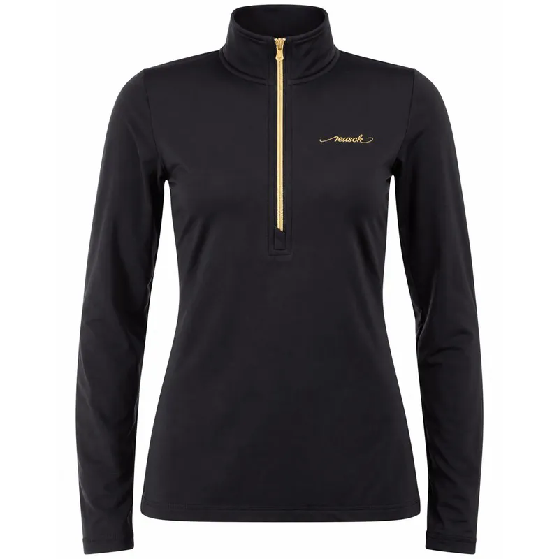 Women's pullover with zipper REUSCH SUPREME BLACK/GOLD