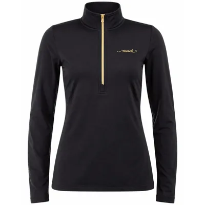 Women's pullover with zipper REUSCH SUPREME BLACK/GOLD