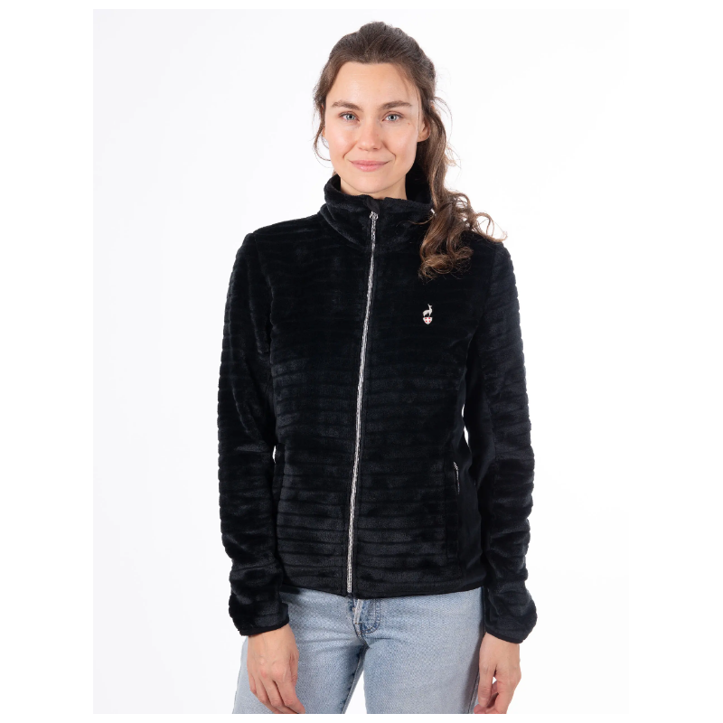 Ženska flis jopica AULP VERKO združuje toplino, mehkobo in moden videz. Idealna za šport, prosti čas ali vsakodnevno udobje v hladnih dneh.