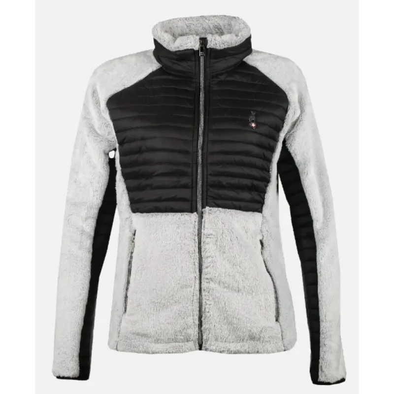Women's jacket AULP LAMMY WOMEN is a trendy piece that combines warmth, comfort, and an elegant sporty look. Due to its bi-material design (a combination of sherpa/fleece and smooth fabric), it offers a perfect balance between functionality and style.