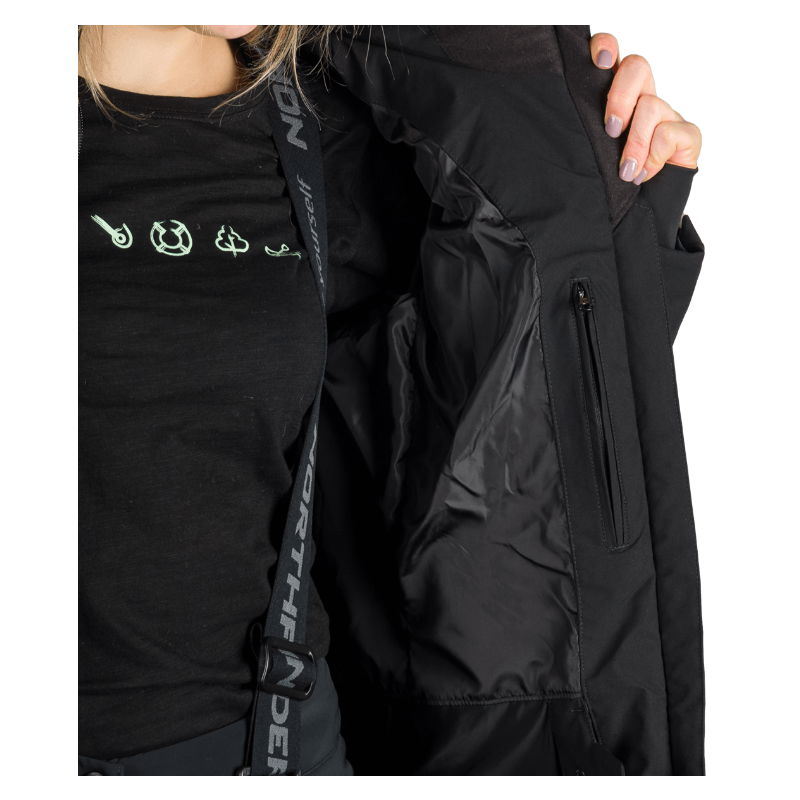 Odkrij NORTHFINDER KAYLEIGH – žensko smučarsko jakno z membrano 10.000 mm, toplo izolacijo in elegantnim videzom. Idealna za smučanje in zimske dni.