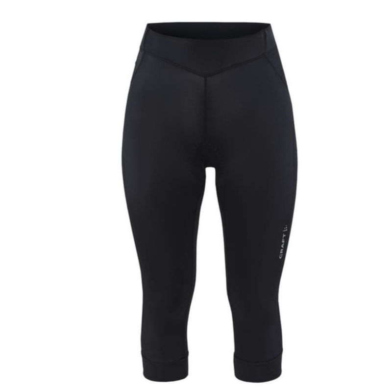 Ženske kolesarske hlače 3/4 CRAFT CORE BIKE ENDUR KNICKERS so elastične, mehke in ergonomske kolesarske kratke hlače, dolžine 3/4. Narejene so iz trpežne, tehnične tkanine. 