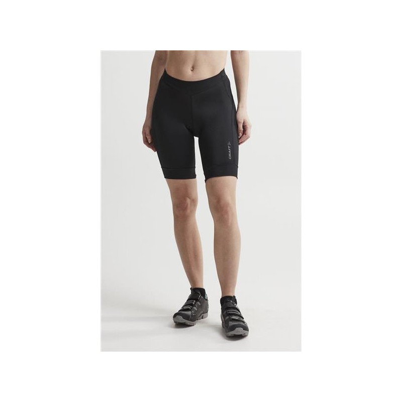 Ženske kratke kolesarske hlače CRAFT CORE ENDUR SHORTS elastične, mehke in ergonomske kolesarske kratke hlače. Narejene so iz trpežne, tehnične tkanine. Odlikuje jih široka elastična tkanina s silikonskimi potiski na zaključkih nog.