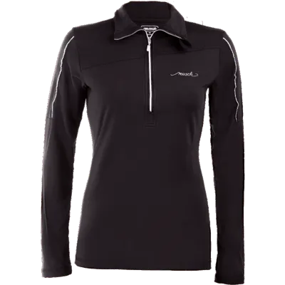 Ženski puli z zadrgo REUSCH TURTLENECK DELUXE BLACK/SILVER