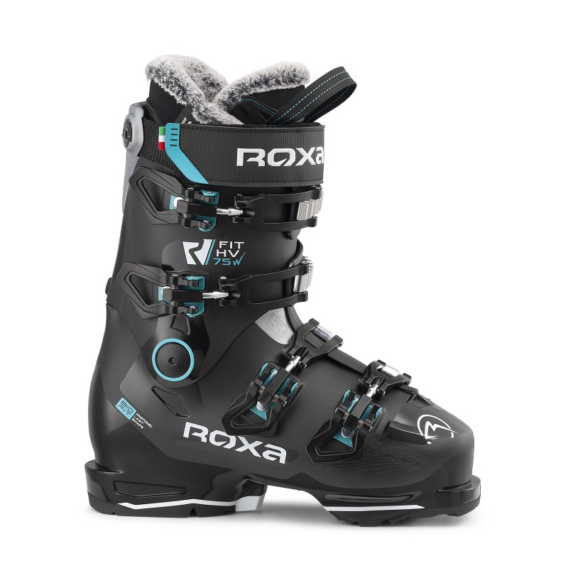 Ženski smučarski čevlji ROXA R/FIT HV 75 W – GW ponujajo popolno udobje, toplino in stabilnost. Flex 75, širše BioFit CM kopito in toplotno oblikovljiv notranji čevelj za popolno smučarsko izkušnjo. Na voljo na AS Sport Outlet!
